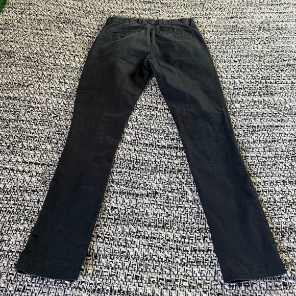 GAP Khaki Flat Front Straight Leg Skinny Stretch Chino Black Khaki Pants Size 28 - Picture 10 of 13